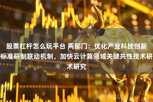 股票杠杆怎么玩平台 两部门:优化产业科技创新与标准研制联动机制,加快云计算领域关键共性技术研究